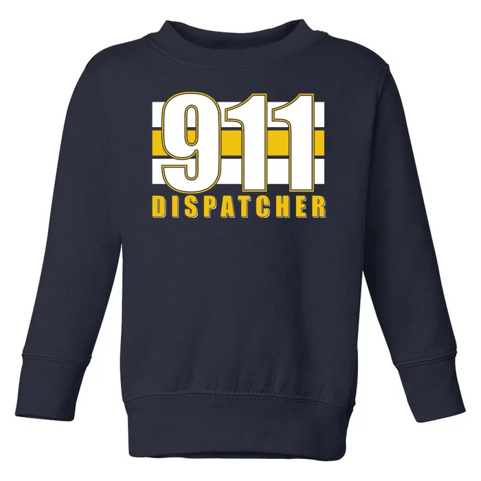 911 Dispatcher Thin Gold Line Toddler Sweatshirt