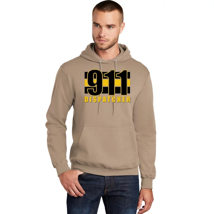 911 Dispatcher Thin Gold Line Hoodie