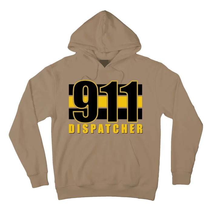 911 Dispatcher Thin Gold Line Hoodie