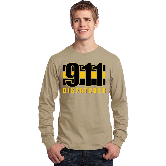 911 Dispatcher Thin Gold Line Long Sleeve Shirt