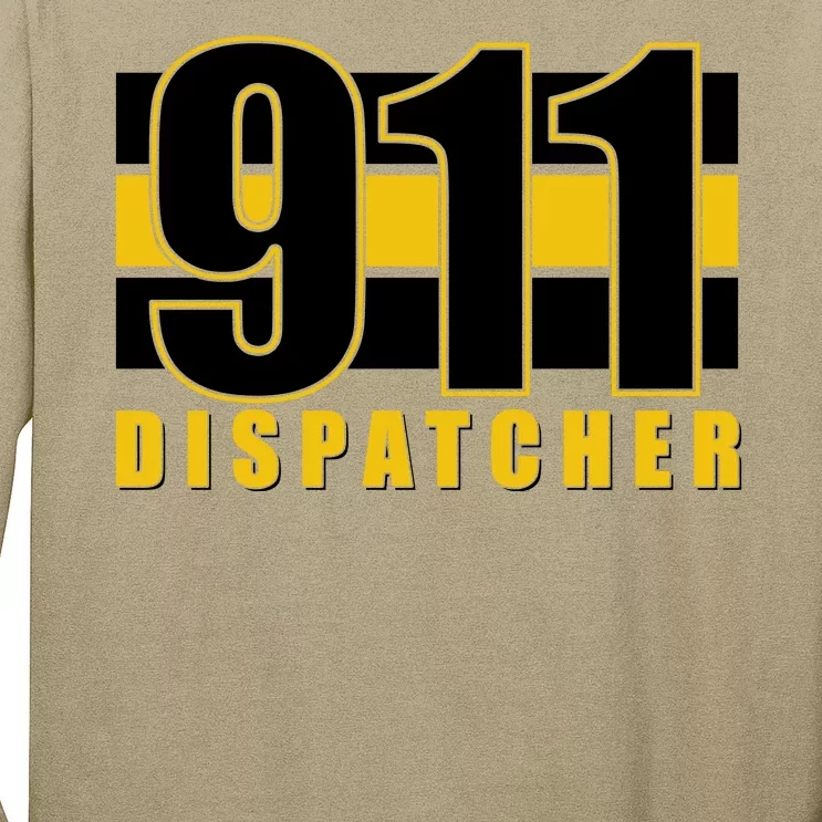 911 Dispatcher Thin Gold Line Long Sleeve Shirt