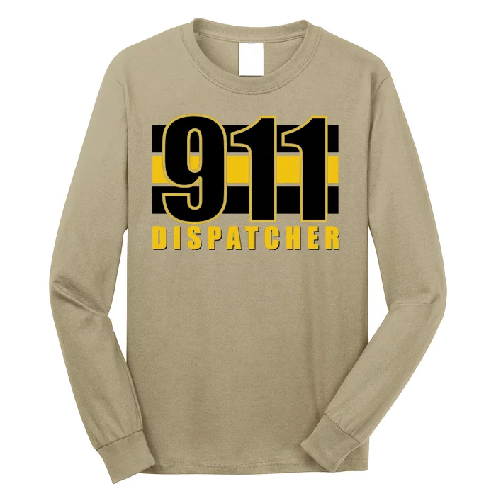 911 Dispatcher Thin Gold Line Long Sleeve Shirt