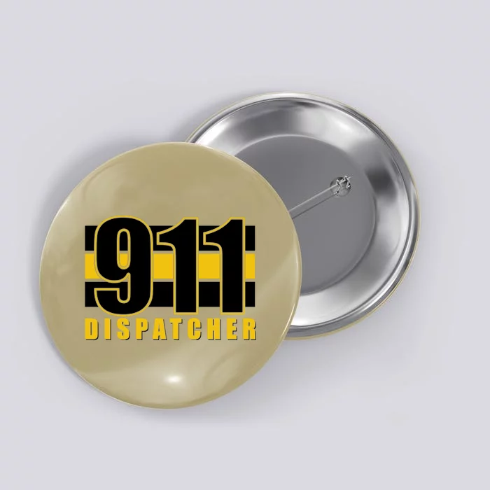 911 Dispatcher Thin Gold Line Button