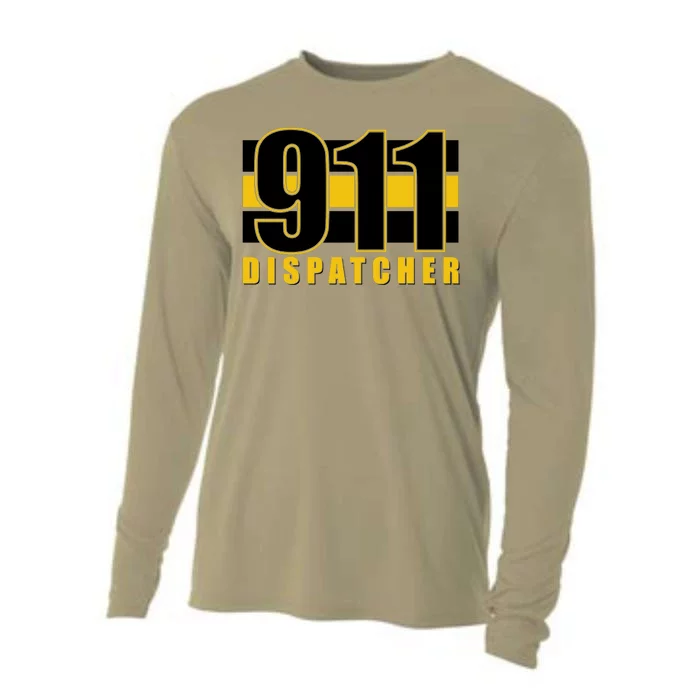 911 Dispatcher Thin Gold Line Cooling Performance Long Sleeve Crew