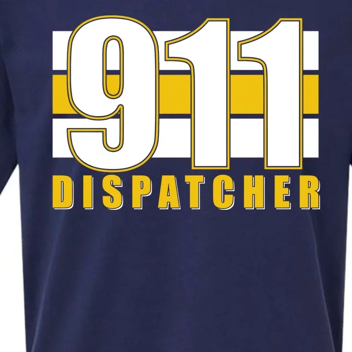 911 Dispatcher Thin Gold Line Sueded Cloud Jersey T-Shirt