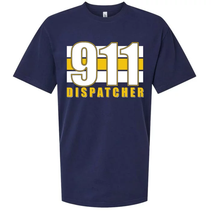 911 Dispatcher Thin Gold Line Sueded Cloud Jersey T-Shirt