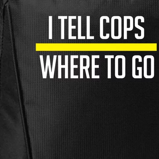 911 Dispatch Tell Cops Where To Go Funny Gift Thin Yellow Line City Backpack