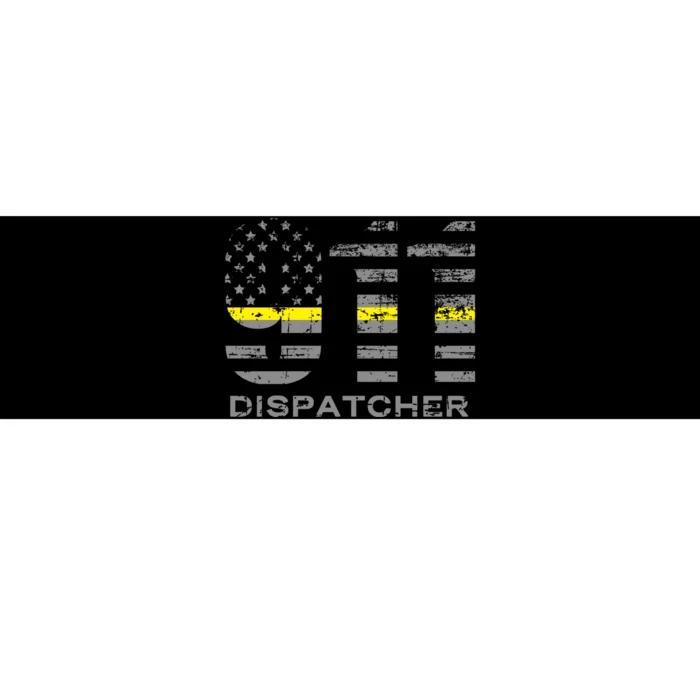 911 Dispatcher Thin Yellow Line Flag Hoodie Bumper Sticker