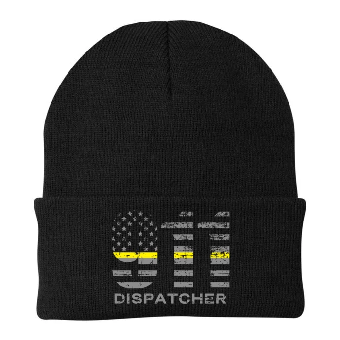 911 Dispatcher Thin Yellow Line Flag Hoodie Knit Cap Winter Beanie