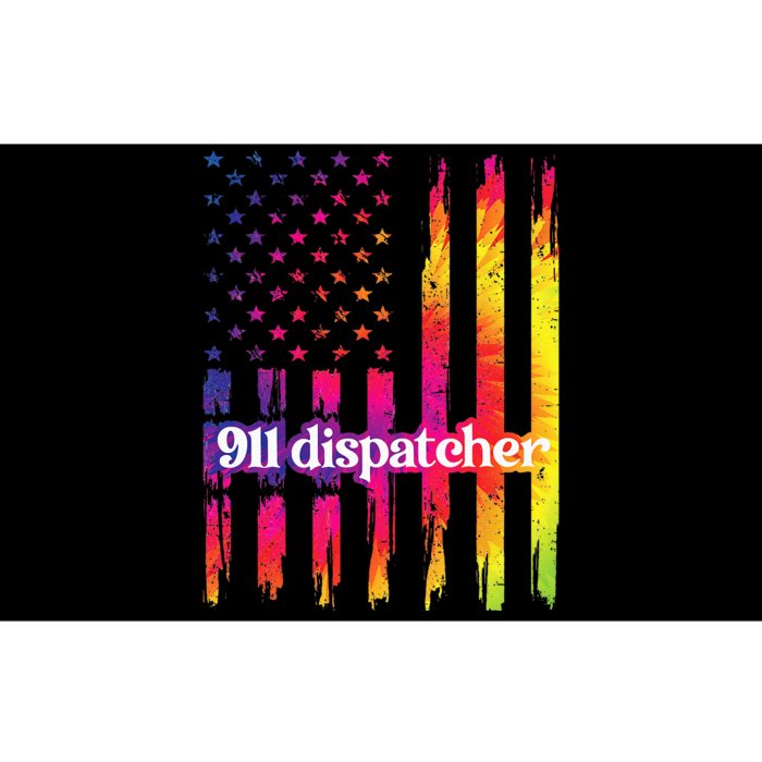 911 Dispatcher US Flag Emergency Dispatcher Bumper Sticker