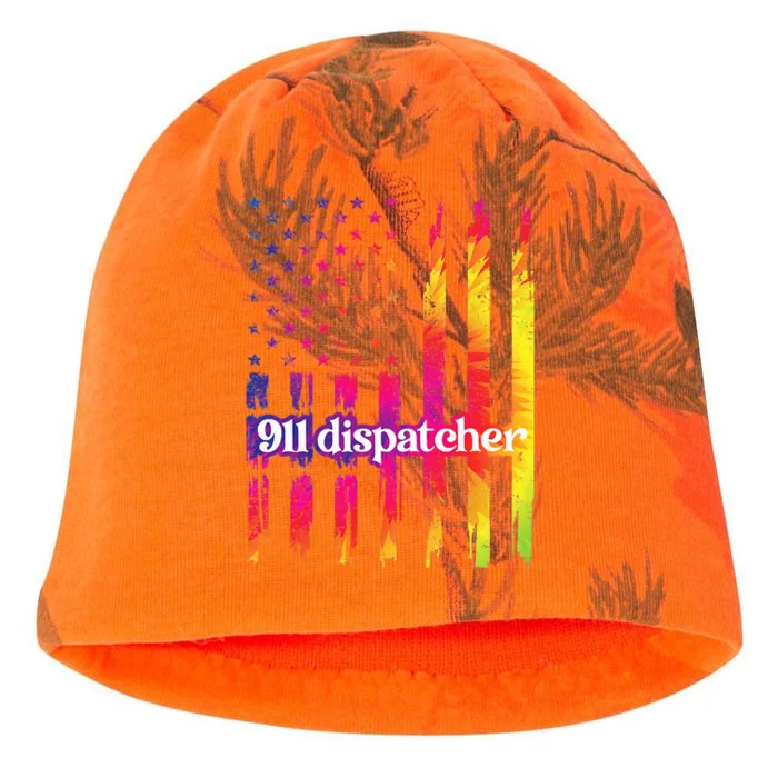 911 Dispatcher US Flag Emergency Dispatcher Kati - Camo Knit Beanie