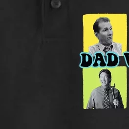 90’S Dad Vibes Funny Dad Life FatherS Day Dry Zone Grid Performance Polo