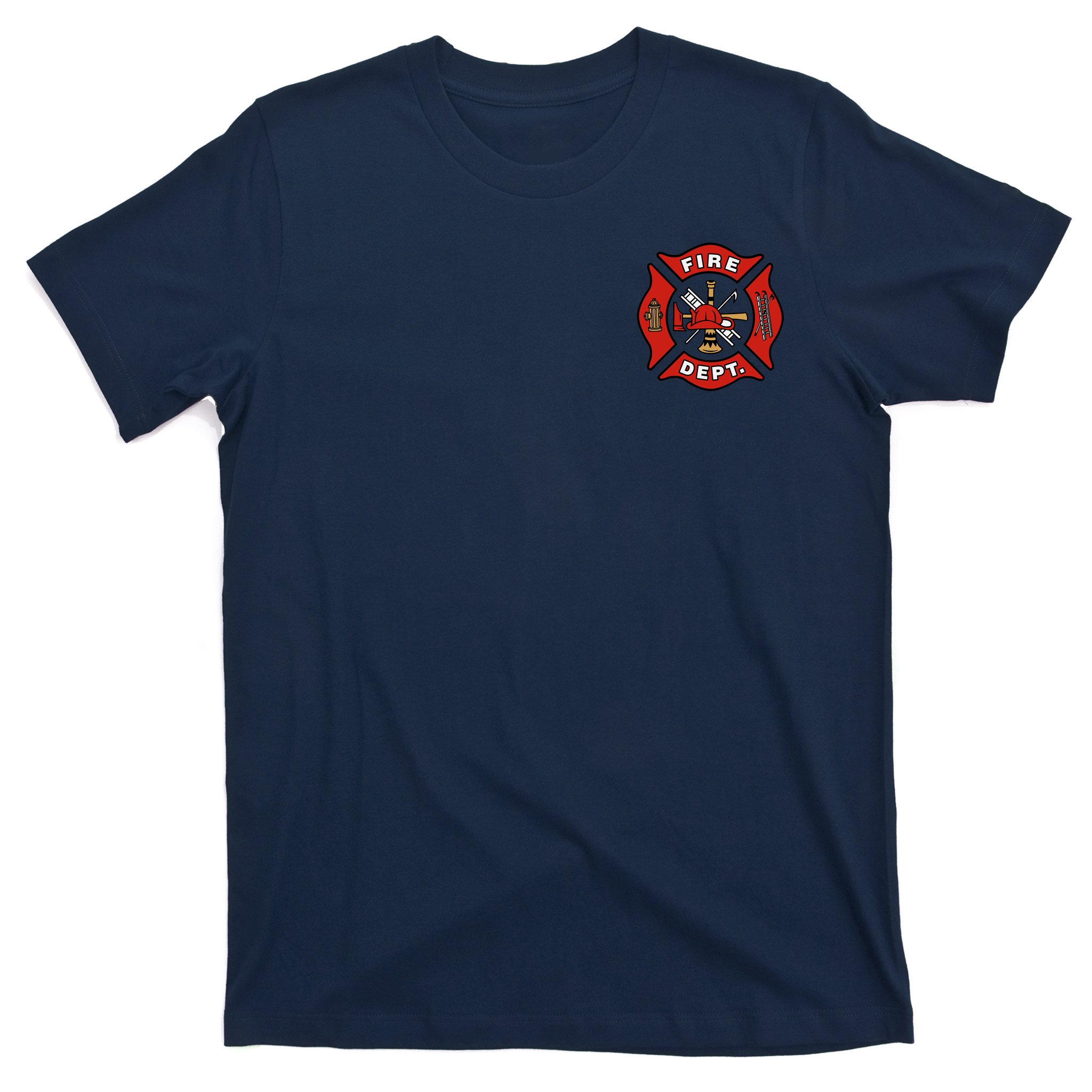 T-Shirt navy New York City Fire Dept Emblem on front 