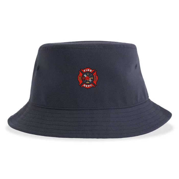 9/11 Fire Department Pocket Logo FDNY 20TH Anniversary Back & Front Sustainable Bucket Hat