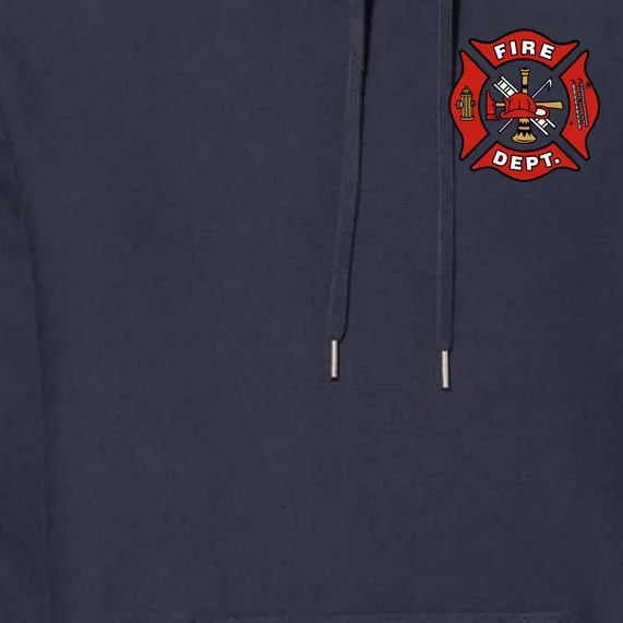 9/11 Fire Department Pocket Logo FDNY 20TH Anniversary Back & Front Premium Hoodie