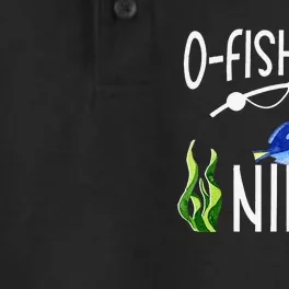 9th Fish Themed Birthday Funny Pun Dry Zone Grid Performance Polo