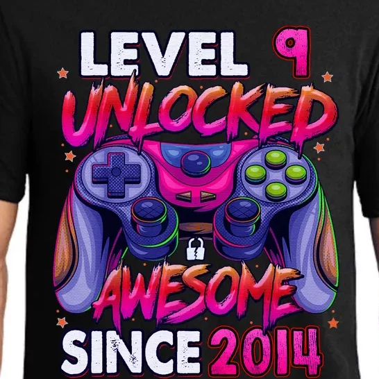 9th Gaming Birthday gift Level 9 Unlocked Awesome Video Game 2014 Birthday Pajama Set