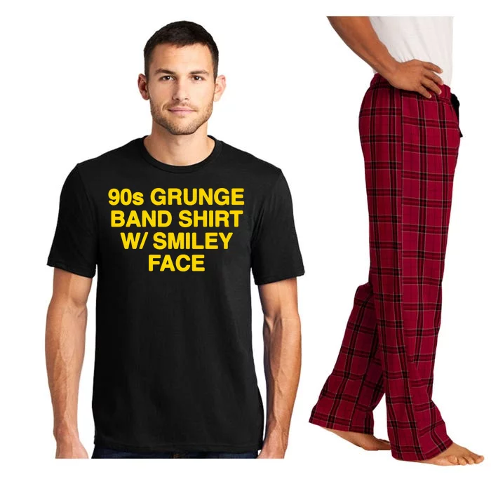 90s Grunge Band W Smiley Face Pajama Set