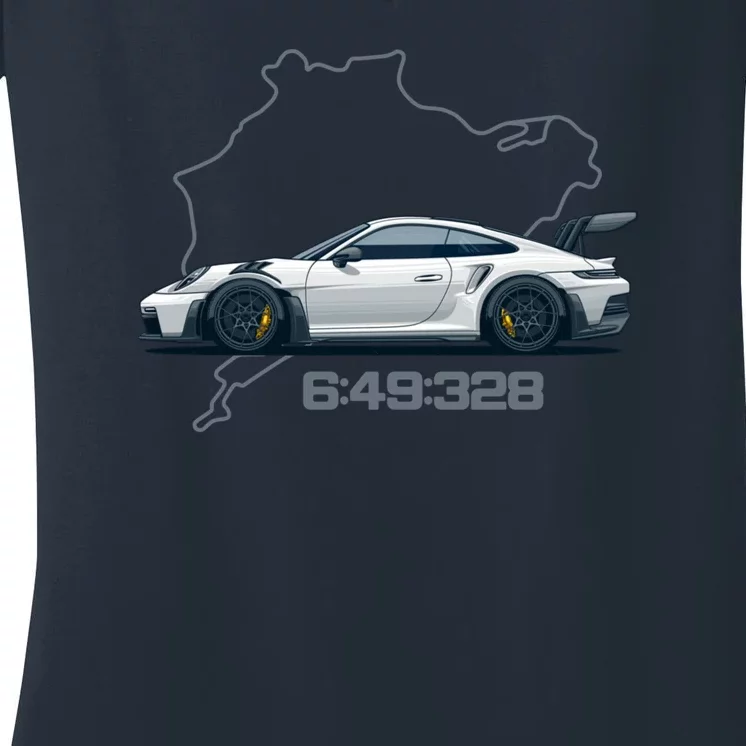 992 Gt3 Rs Nordschleife Women's V-Neck T-Shirt