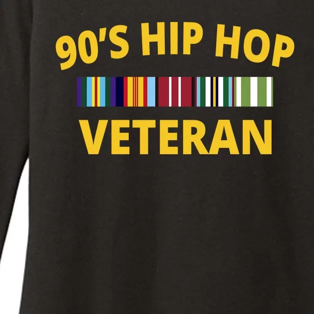 90s Hip Hop Veteran Womens CVC Long Sleeve Shirt