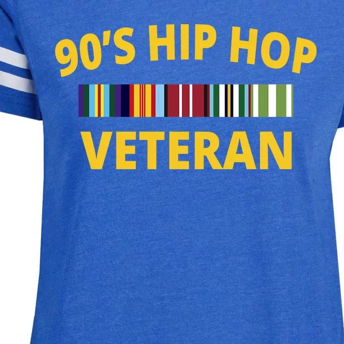 90s Hip Hop Veteran Enza Ladies Jersey Football T-Shirt