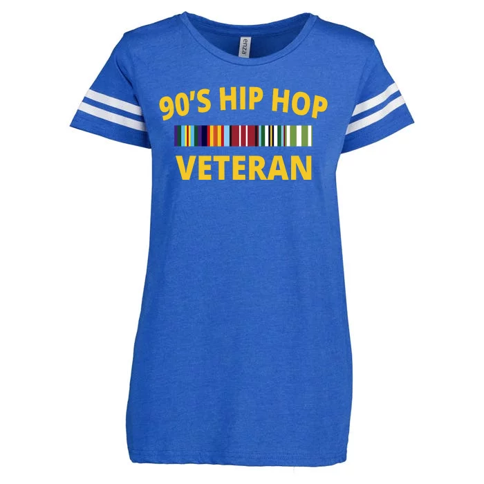 90s Hip Hop Veteran Enza Ladies Jersey Football T-Shirt