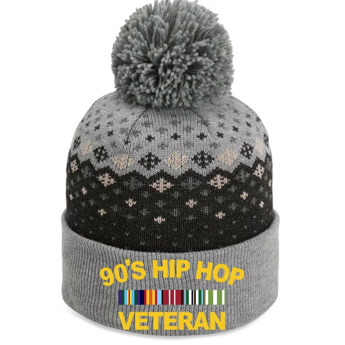 90&39;s Hip Hop Veteran The Baniff Cuffed Pom Beanie