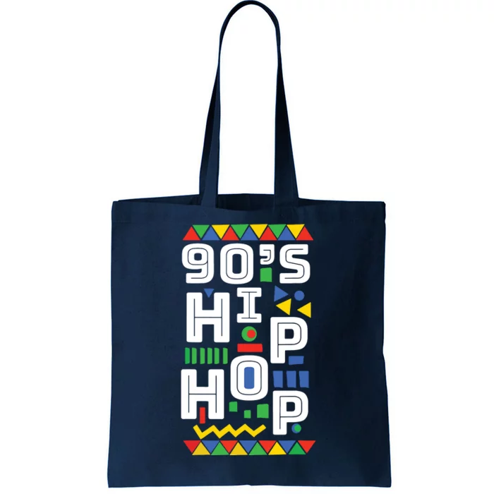 90s Hip Hop Vibes Retro Pattern Tote Bag