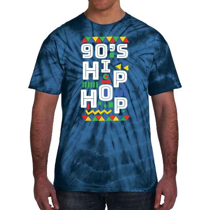 90s Hip Hop Vibes Retro Pattern Tie-Dye T-Shirt