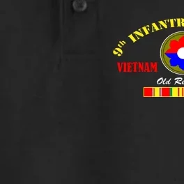 9th Infantry Division Vietnam Veteran Old Reliables Veteran Dry Zone Grid Performance Polo