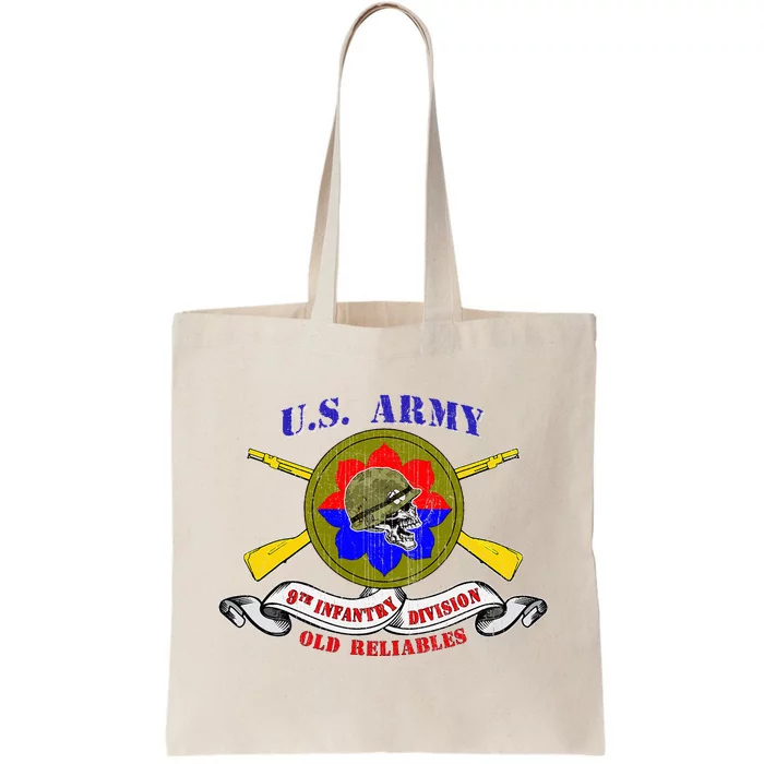 9th Infantry Division 9th Id Veteran Old Reliables Vintage Tote Bag