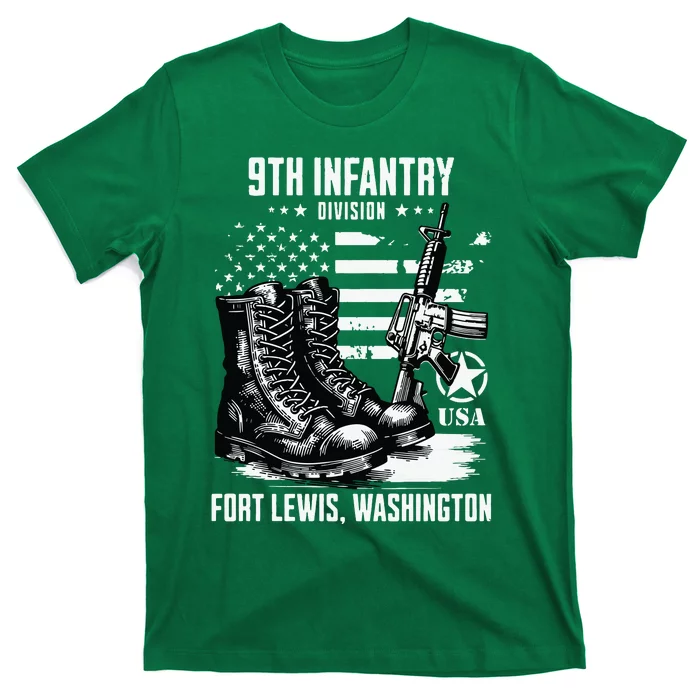 9th Infantry Division Fort Lewis Washington Military Veteran Long Sleeve T-Shirt