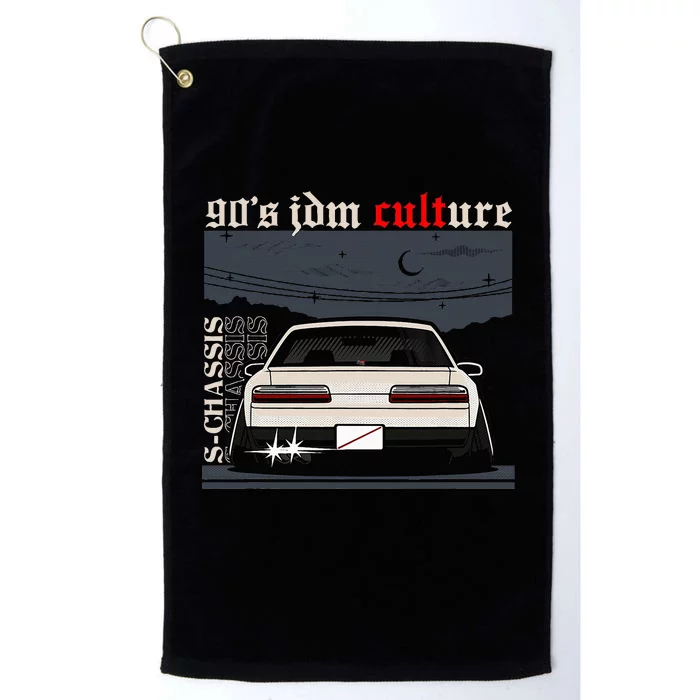 90s Jdm Culture S13 Car Platinum Collection Golf Towel