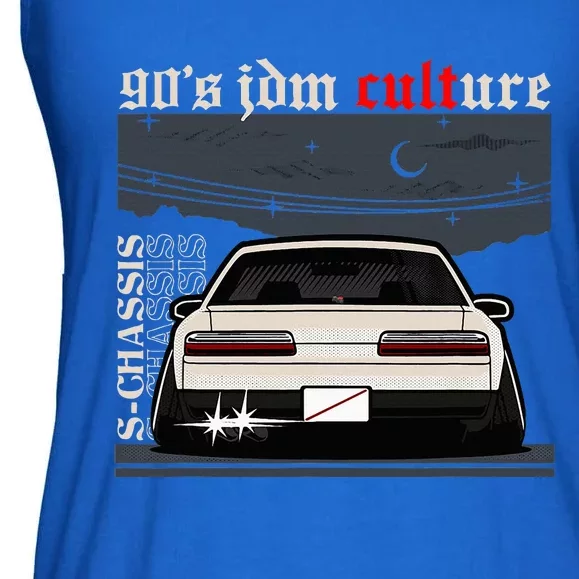 90s Jdm Culture S13 Car Ladies Essential Flowy Tank