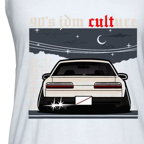 90s Jdm Culture S13 Car Ladies Essential Flowy Tank