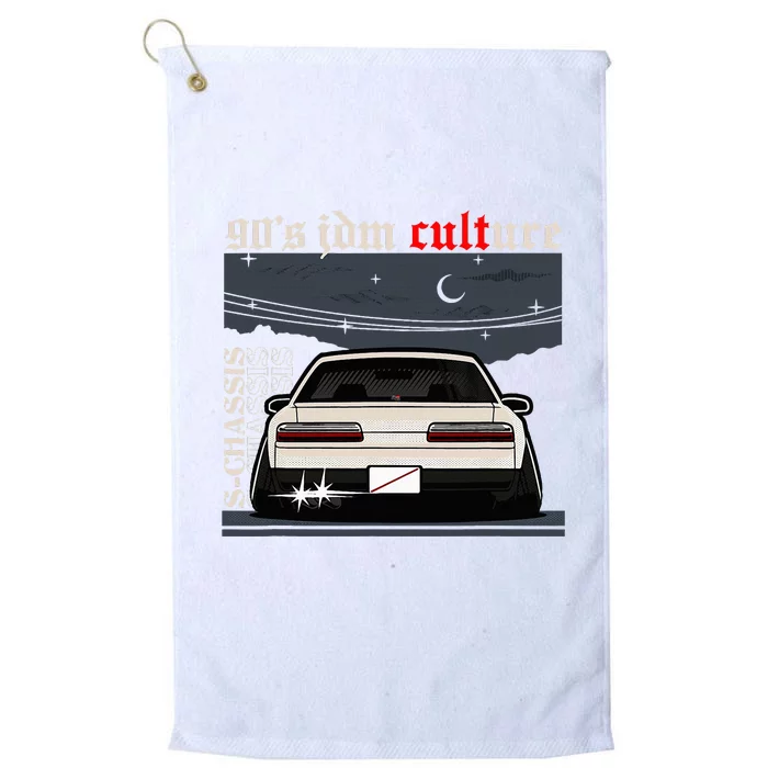 90s Jdm Culture S13 Car Platinum Collection Golf Towel