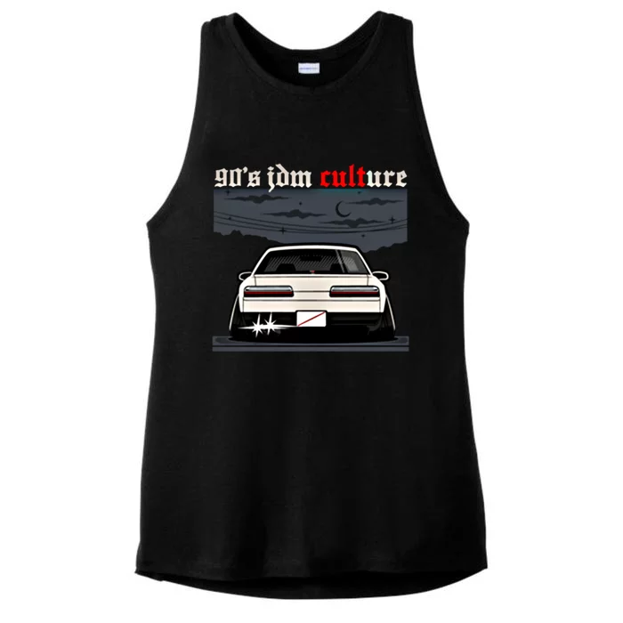 90s Jdm S13 Car 2side Graphic Cute Gift Ladies Tri-Blend Wicking Tank