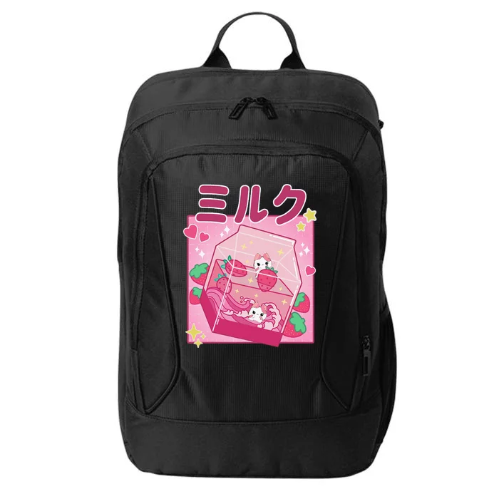 90s Kawaii Strawberry Milk Cute Women Japanese Anime City Backpack