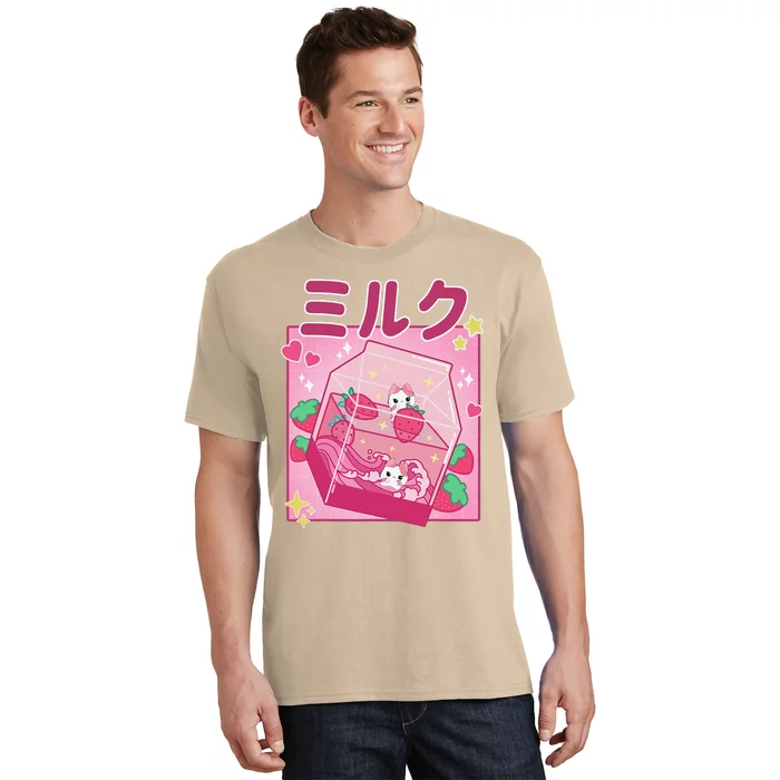 90's Kawaii Strawberry Milk Cute Women Girls Japanese Anime T-Shirt