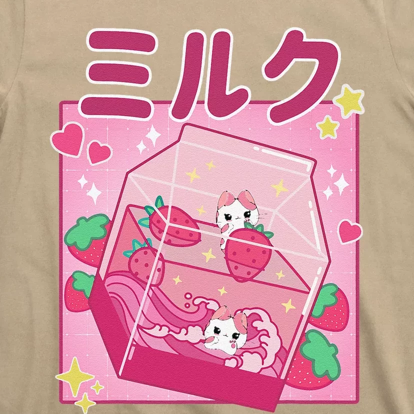 90's Kawaii Strawberry Milk Cute Women Girls Japanese Anime T-Shirt