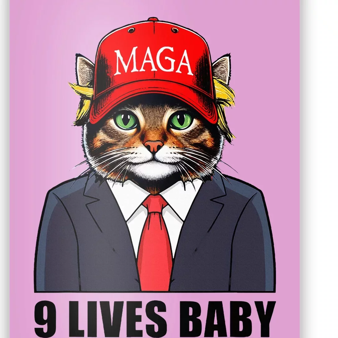 9 Lives Baby Trump 2024 Poster