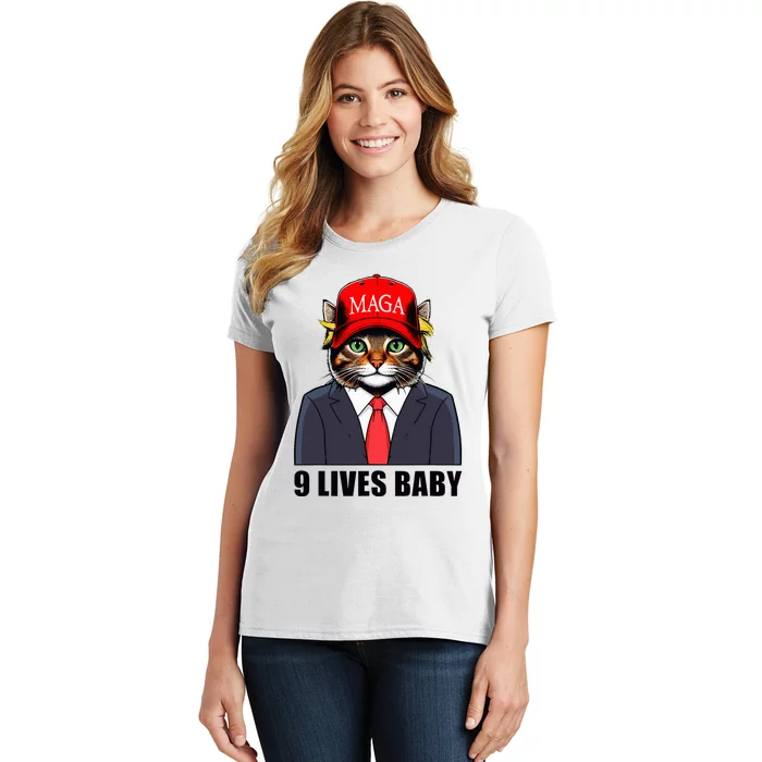 9 Lives Baby Trump 2024 You Missed Again Women's T-Shirt