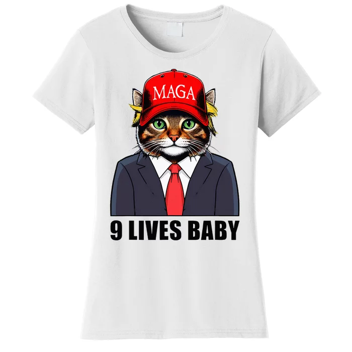 9 Lives Baby Trump 2024 You Missed Again Women's T-Shirt