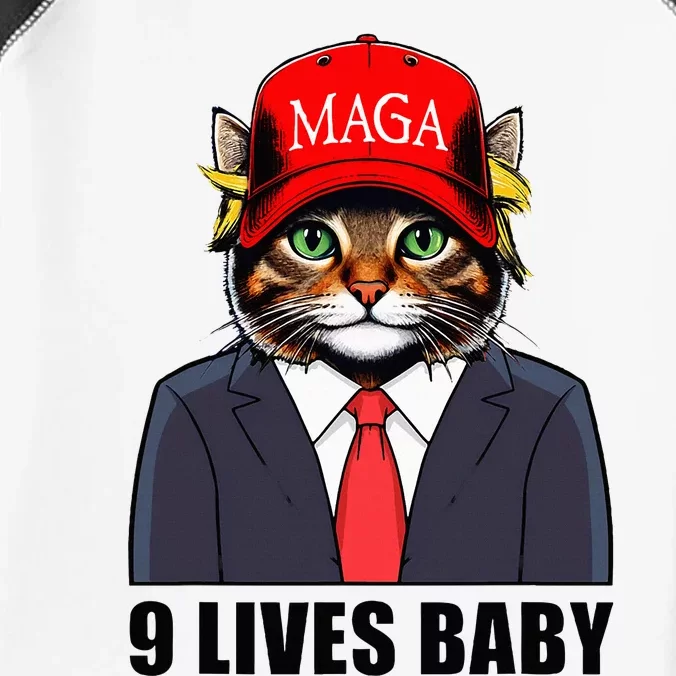 9 Lives Baby Trump 2024 You Missed Again Infant Baby Jersey Bodysuit