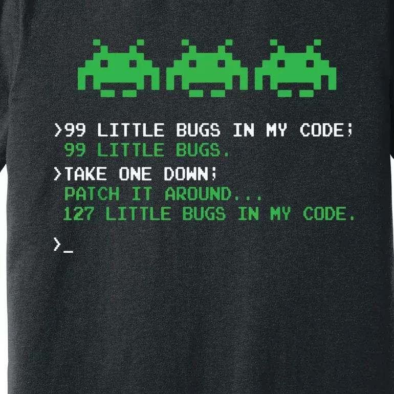 99 Little Bugs In The Code Software Engineer Programmer Premium T-Shirt