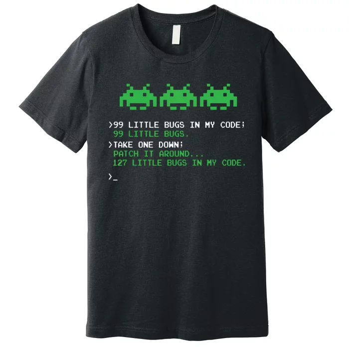 99 Little Bugs In The Code Software Engineer Programmer Premium T-Shirt