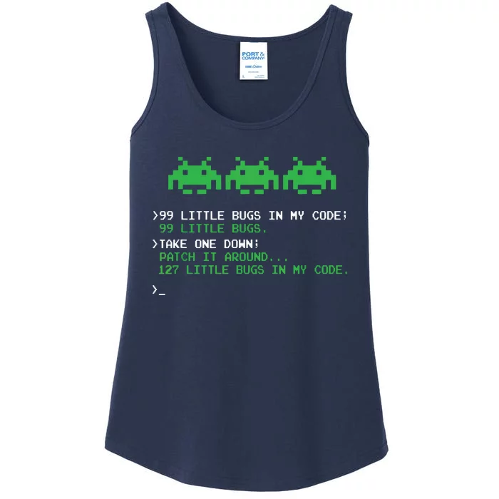 99 Little Bugs In The Code Software Engineer Programmer Ladies Essential Tank