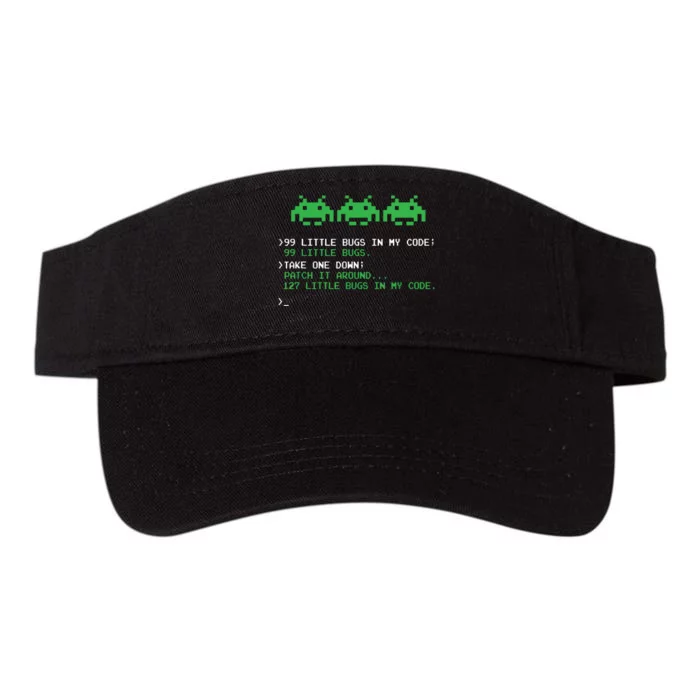 99 Little Bugs In The Code Software Engineer Programmer Valucap Bio-Washed Visor