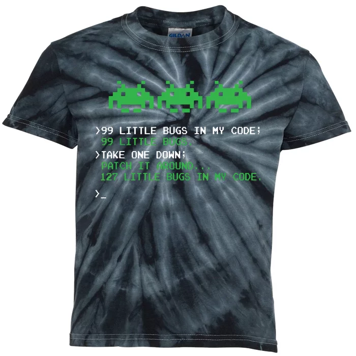 99 Little Bugs In The Code Software Engineer Programmer Kids Tie-Dye T-Shirt