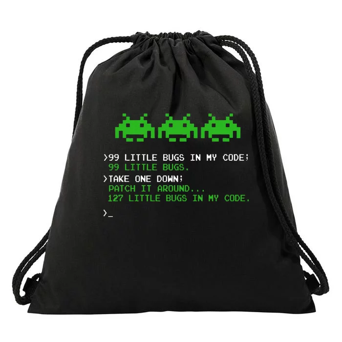 99 Little Bugs In The Code Software Engineer Programmer Drawstring Bag